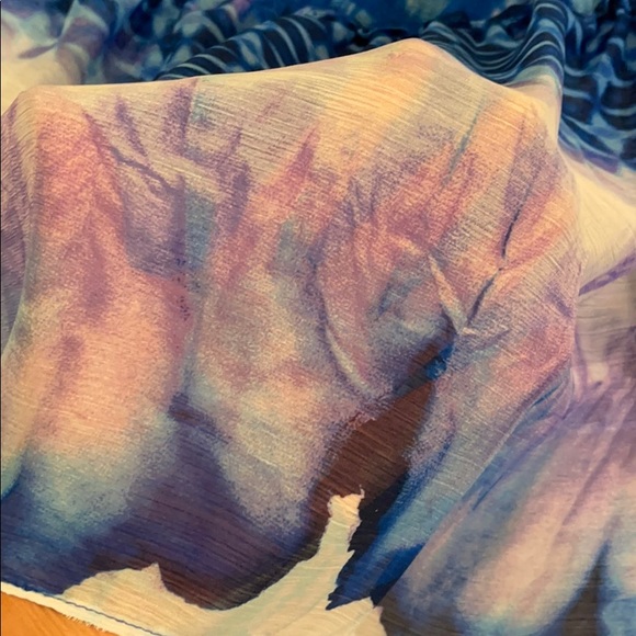 NWT DKNY Tie-Dye Chiffon Sleeveless Maxi Dress 12 - Picture 10 of 13